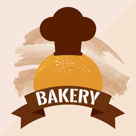 Bakery logo design. Bread symbol - Vector illustrationのイラスト素材