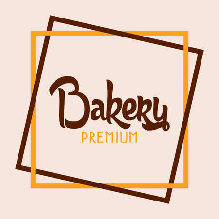 Bakery logo design. Bread symbol - Vector illustrationのイラスト素材
