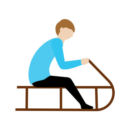 Winter sport image. Recreation time - Vector illustration designのイラスト素材