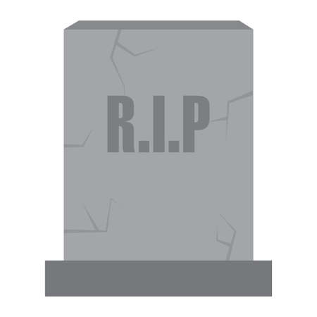 Isolated tombstone. Halloween icon - Vector illustration designのイラスト素材