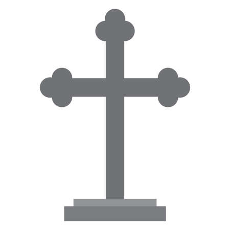 Cross for tombstones. HAlloween season - Vector illustration designのイラスト素材