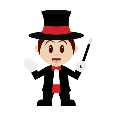 Isolated wizard costume. Halloween costume - Vector illustration designのイラスト素材