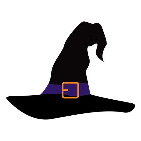 Isolated witch hat. Halloween season - Vector illustration designのイラスト素材