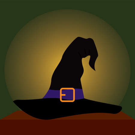 Isolated witch hat. Halloween season - Vector illustration designのイラスト素材
