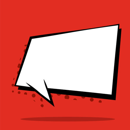 Comic speech bubble over a halftone background. Pop art - Vector illustration designのイラスト素材