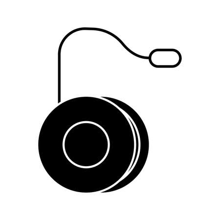 Isolated pink yo-yo icon. Children toy - Vector illustration designのイラスト素材