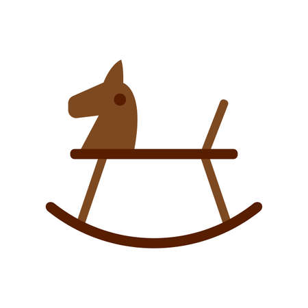 Isolated woodhorse icon. Children toy - Vector illustration designのイラスト素材