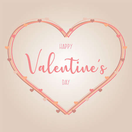 Happy valentine day card - Vector illustration designのイラスト素材