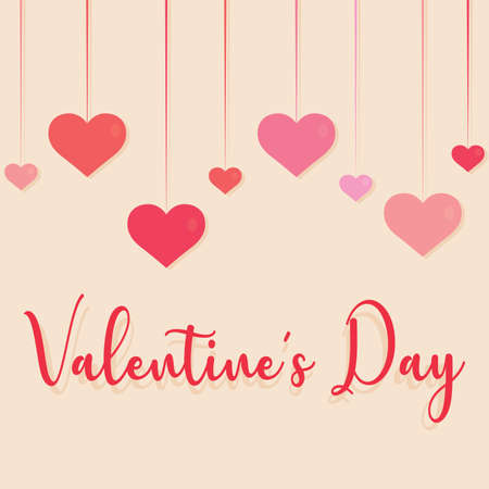 Happy valentine day card - Vector illustration designのイラスト素材