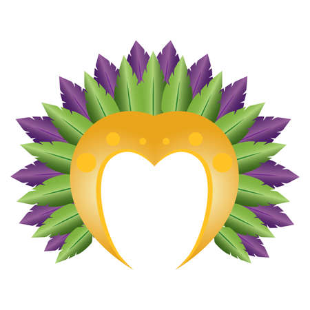 Mask for mardi gras. Carnival party - Vectorのイラスト素材