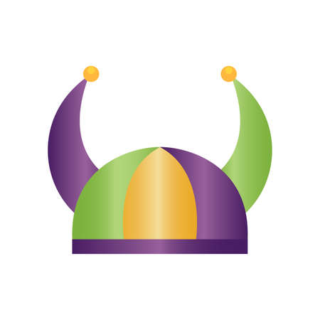 Isolated party hat on a white background - Vector illustrationのイラスト素材