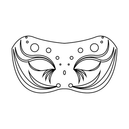 Mask for mardi gras. Carnival party - Vectorのイラスト素材