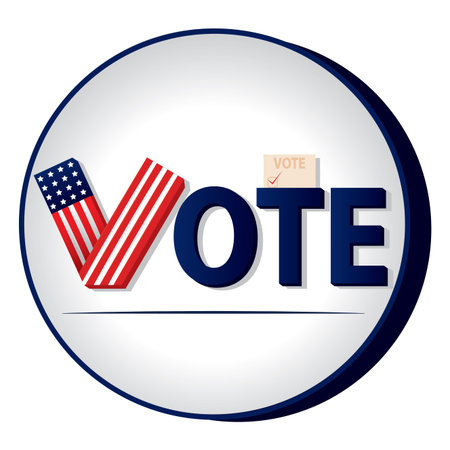 Election day in United States. Presidental election. 2020 - Vector