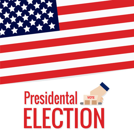 Election day in United States. Presidental election. 2020 - Vector