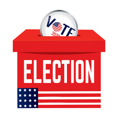 Election day in United States. Presidental election. 2020 - Vector