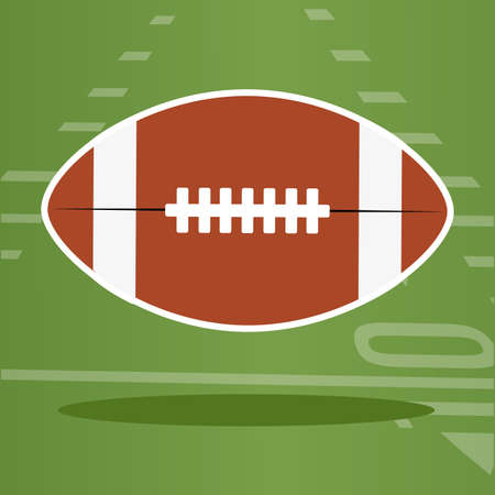 American football poster with a ball - Vectorのイラスト素材