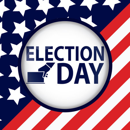 Election day in United States. Presidental election. 2020 - Vector