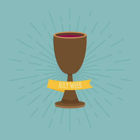 Holy week card with a chalice - Vectorのイラスト素材