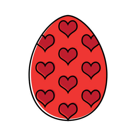 Decorated easter eggs icons. Easter celebration - Vectorのイラスト素材