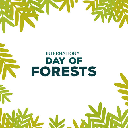International day for forest with trees - Vector