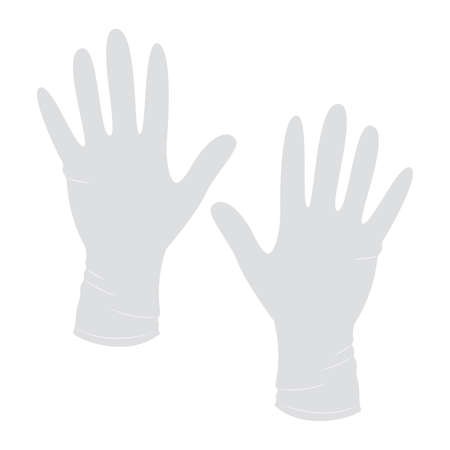 Isolated surgical gloves icon. Medical icon - Vector illustrationのイラスト素材