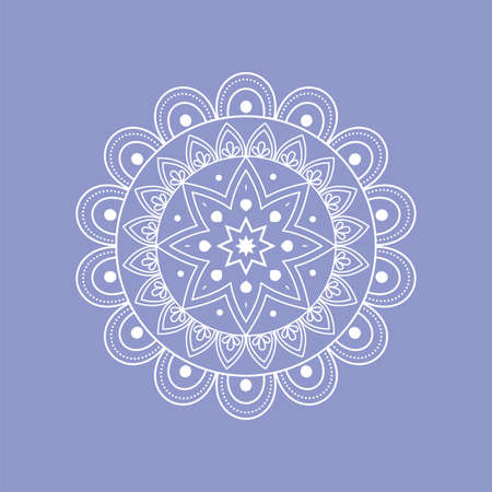 Mandala over a colored background. Floral pattern - Vectorのイラスト素材