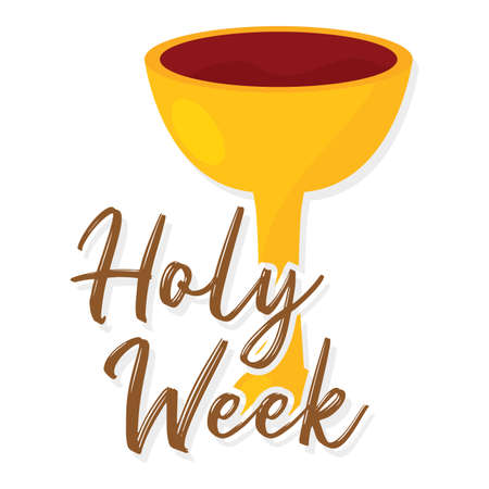 Holy week poster with a chalice - Vectorのイラスト素材