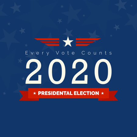 United States presidential elections poster. Elections 2020 - Vector