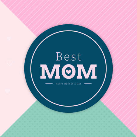 Poster for mom with text. Mothers day - Vectorのイラスト素材