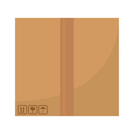 Isolated delivery box icon. Package image - Vector illustrationのイラスト素材