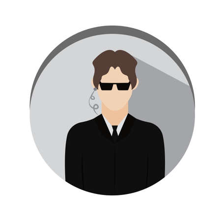 Isolated shooting guard icon. Professions or occupations icons - Vectorのイラスト素材