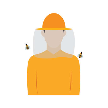 Isolated beekeeper icon. Professions or occupations icons - Vectorのイラスト素材