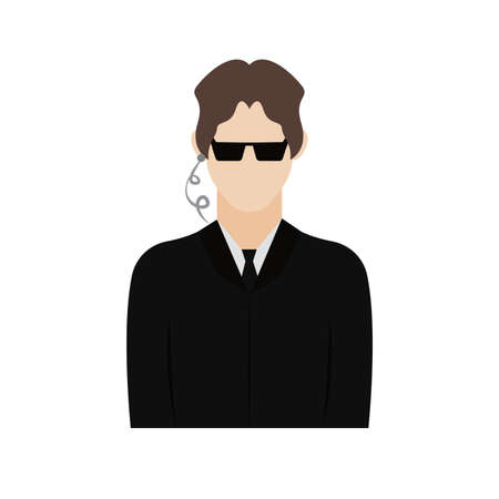 Isolated shooting guard icon. Professions or occupations icons - Vectorのイラスト素材