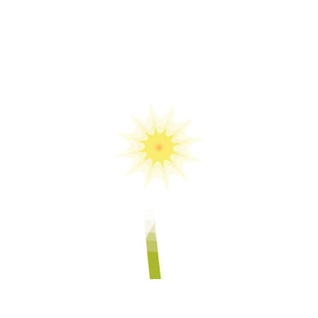 Isolated flower image over a white background - Vectorのイラスト素材