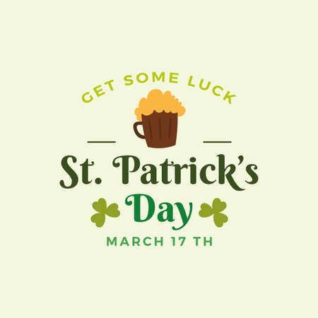 Saint patricks day card - Vector illustration designのイラスト素材