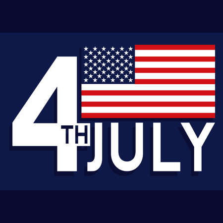 Poster of independence day of United States 4th july - Vectorのイラスト素材