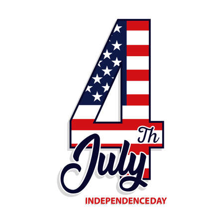 Poster of independence day of United States 4th july - Vectorのイラスト素材