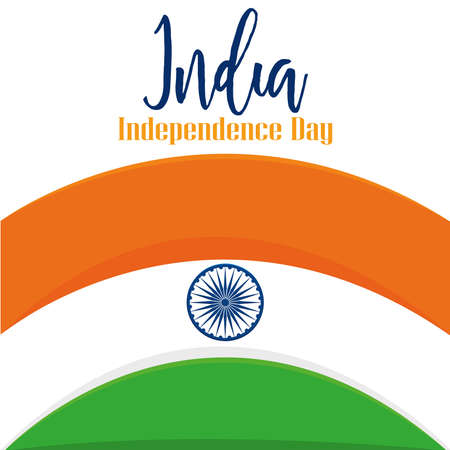Independence day of India. Greeting card - Vectorのイラスト素材