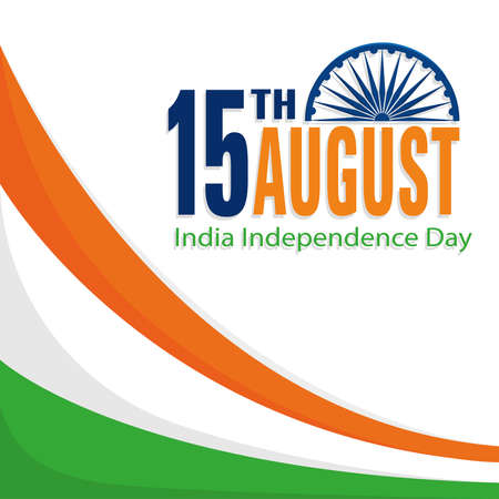 Independence day of India. Greeting card - Vectorのイラスト素材