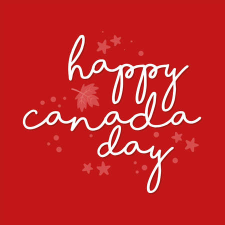 Canada day card. Happy Canada day - Vectorのイラスト素材
