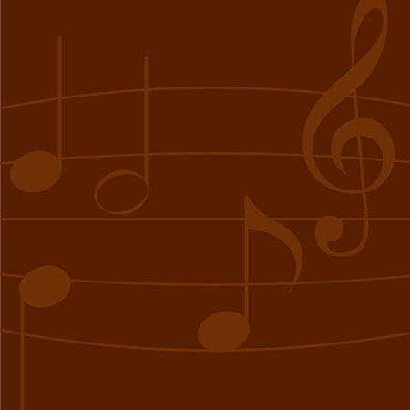 Musical notes background. Music symbol - Vector illustrationのイラスト素材