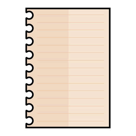 Lined sheet of paper. Paper icon - Vectorのイラスト素材