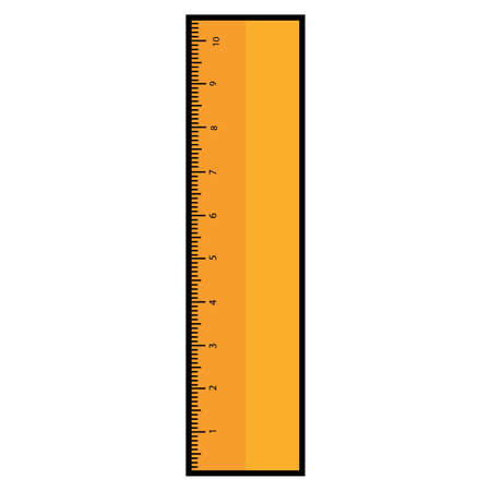 Isolated ruler icon. School supplies icon - Vectorのイラスト素材