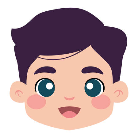 Isolated avatar of a boy cartoon - Vectorのイラスト素材