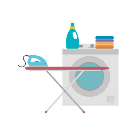 Laundry objetcts icons. Laundry service at home - Vectorのイラスト素材