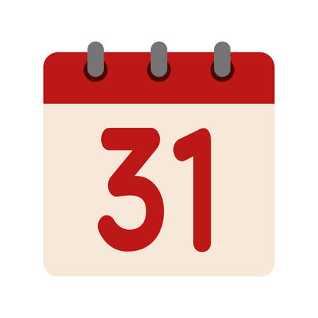 Isolated halloween day calendar october scary icon- Vectorのイラスト素材