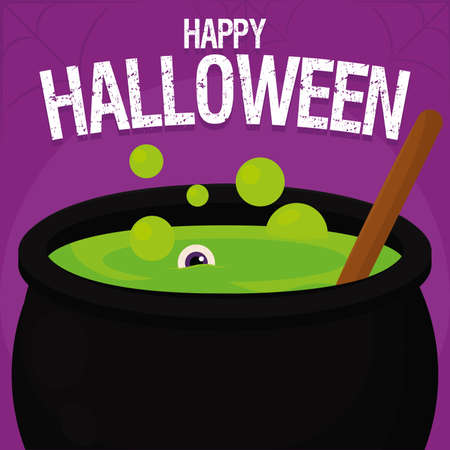 Posion halloween poster october decoration icon- Vectorのイラスト素材