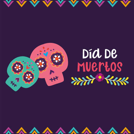 Dia de los muertos poster. Day of the Dead - Vectorのイラスト素材