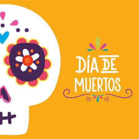 Dia de los muertos poster. Day of the Dead - Vectorのイラスト素材