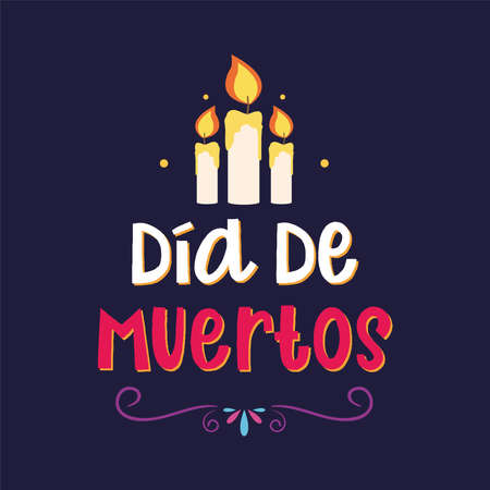Dia de los muertos poster. Day of the Dead - Vectorのイラスト素材